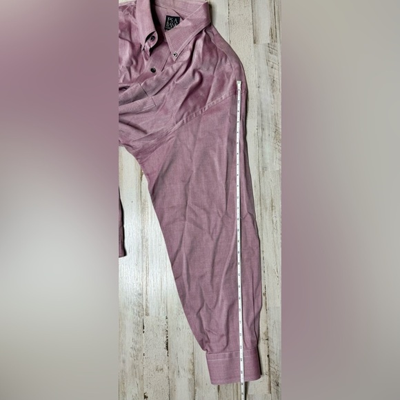 Jos. A Bank Travelers Collection Men's XL Purple Long-Sleeve Button-Up Shirt - Picture 7 of 13